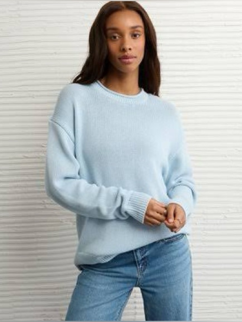 a new day Light Blue Men's V-Neck Sweater